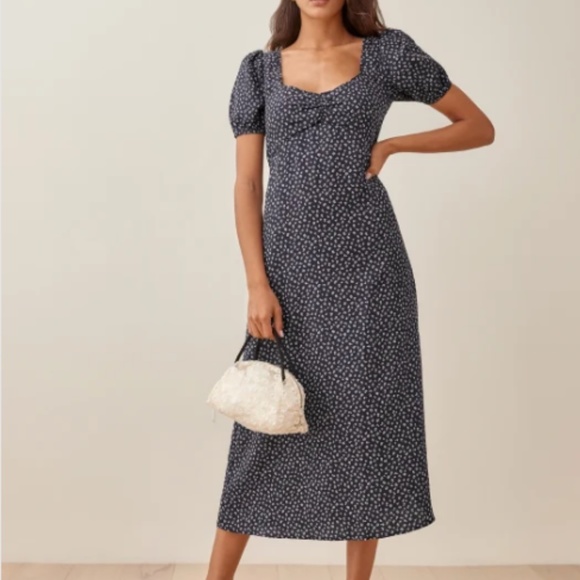 REFORMATION Kelby short Sleeve Midi Dress - Picture 2 of 11